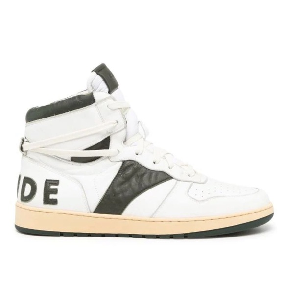 Rhude Rhecess High Top Sneakers White Black Men’s Size 8
